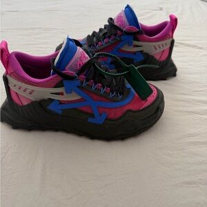 Off-White Kids' Pink and Blue Sneakers